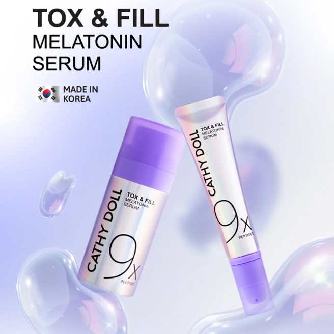 Cathy Doll - Tox & Fill Melatonin Serum 9X Peptides 15ml.