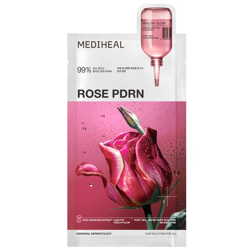 Mediheal - Rose PDRN Essential Mask Healthy Glow 24ml. (Pack of 4)