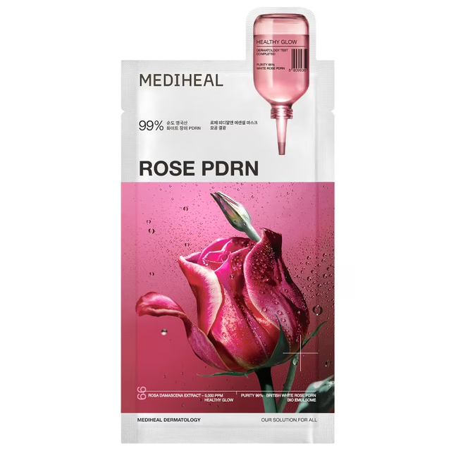 Mediheal - Rose PDRN Essential Mask Healthy Glow 24ml. (Pack of 4)