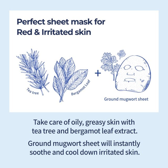 Numbuzin - No.4 Icy Soothing Sheet Mask 27ml. (Pack of 6)
