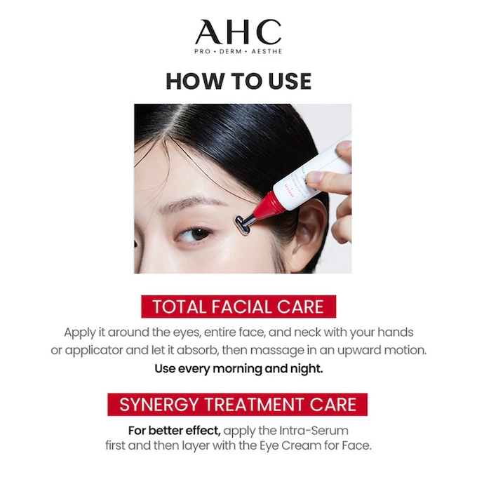 AHC - Pro Shot Colla-Juvenation Lift 4 Capsule-Infused Eye Cream For Face 30ml.