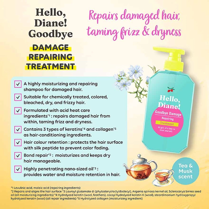 Moist Diane - Goodbye Damage Repairing Treatment 400ml.