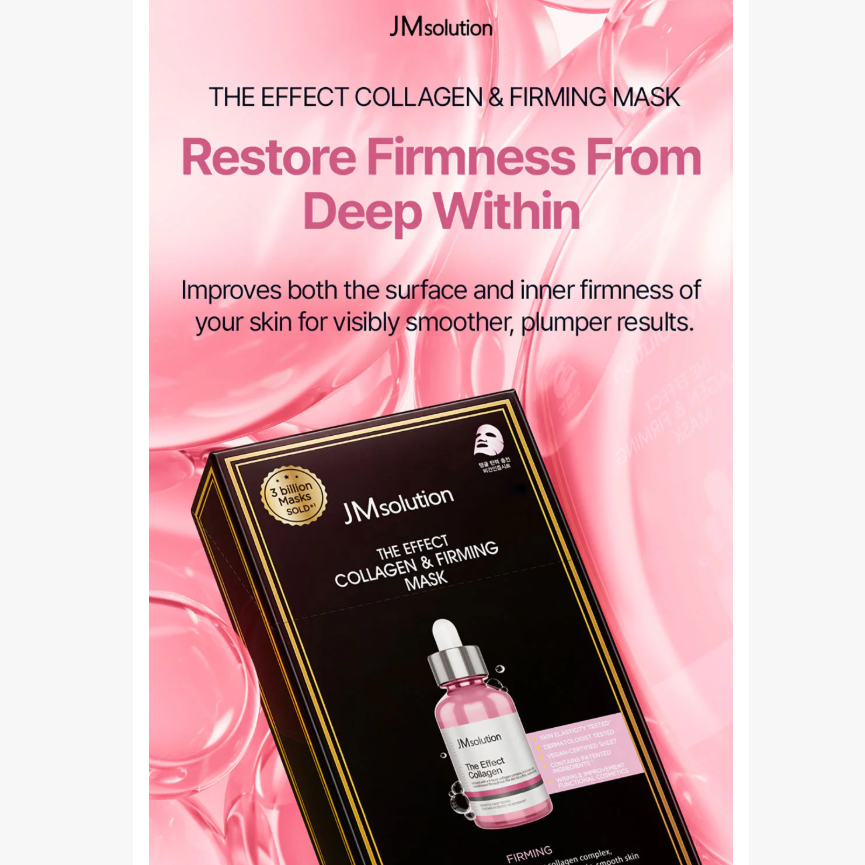 JM Solution - The Effect Collagen & Firming Mask 24ml. (Pack of 3)