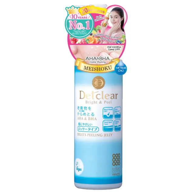 Meishoku - Detclear Bright & Peel, Fruits Peeling Jelly with AHA & PHA 180ml.