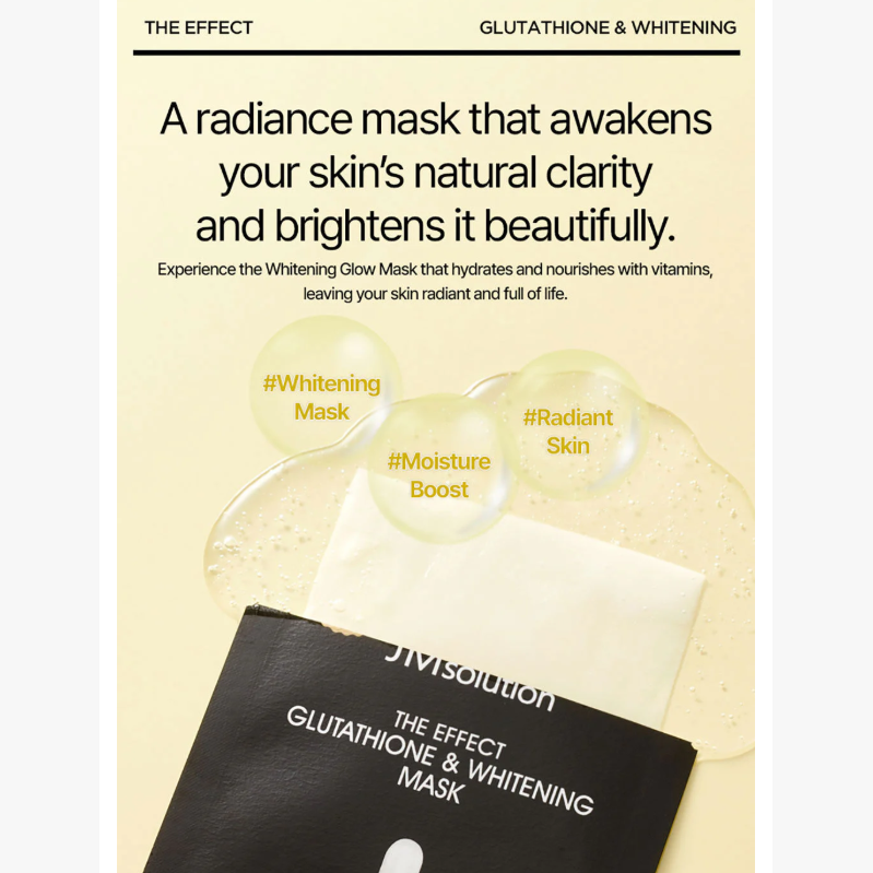 JM Solution - The Effect Glutathione & Whitening Mask 24ml. (Pack of 3)