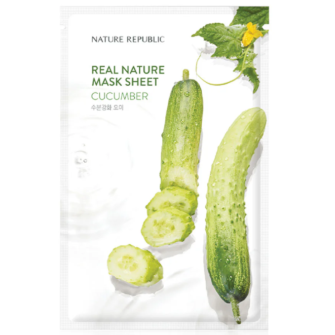Nature Republic - Cucumber Real Nature Mask Sheet 23ml. (Pack of 3)