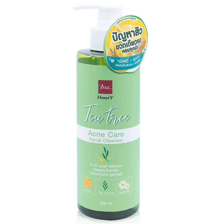 BSC - Honei V, Tea Tree Acne Care Facial Cleanser 250ml.