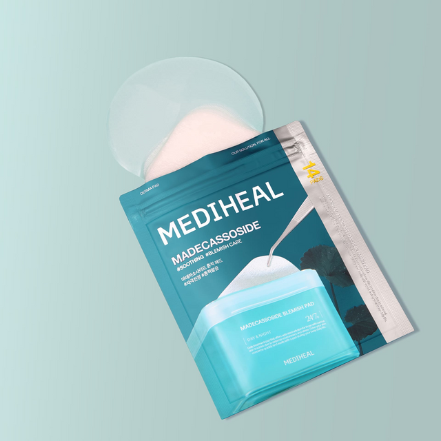 Mediheal - Madecassoside Blemish Day & Night Pad, Blemish Care and Soothing (14 Pads)