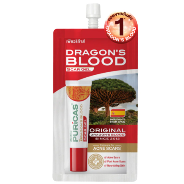 Puricas - Dragon's Blood Scar Gel 4g. (Pack of 3)