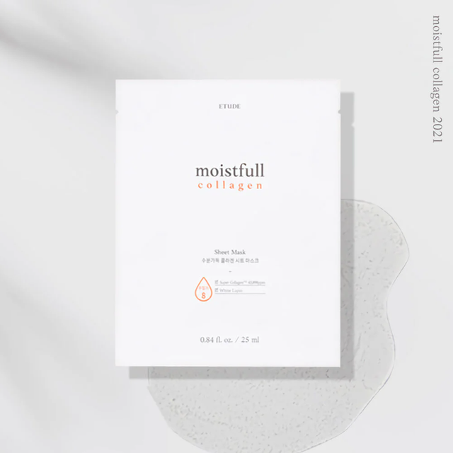 Etude - Moistfull Collagen Sheet Mask 25ml. (Pack of 3)