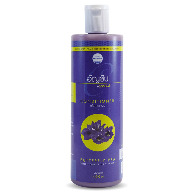 Kongkaherb - Butterfly Pea Shampoo + Conditioner with Vitamin E, each 400ml.