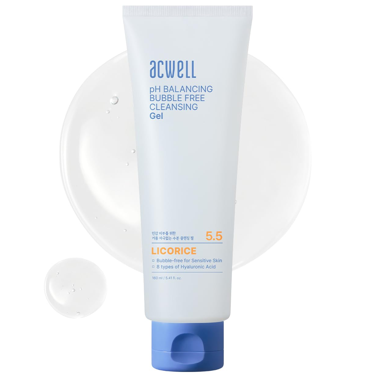 Acwell - pH Balancing Bubble Free Cleansing Gel 160ml.