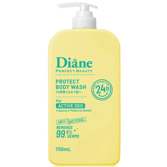Moist Diane - Protect Body Wash for Active Deo, Anti-Bacterial, Pomelo & Muguet 750ml.