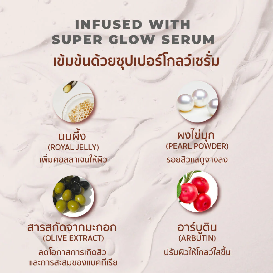 Her Hyness - Instant Glow Black Mask with Royal Jelly, Pearl Powder & Olive Extract 25ml. (Pack of 6)