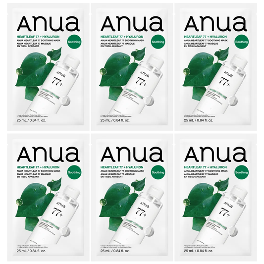 Anua - Heartleaf 77 Soothing Mask 25ml. (Pack of 6)