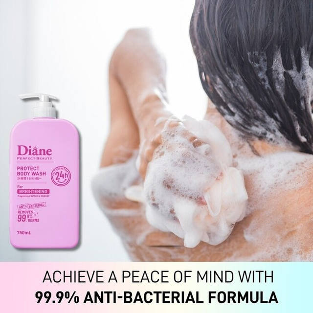 Moist Diane - Protect Body Wash for Brightening, Anti-Bacterial, Apple Muguet 750ml.