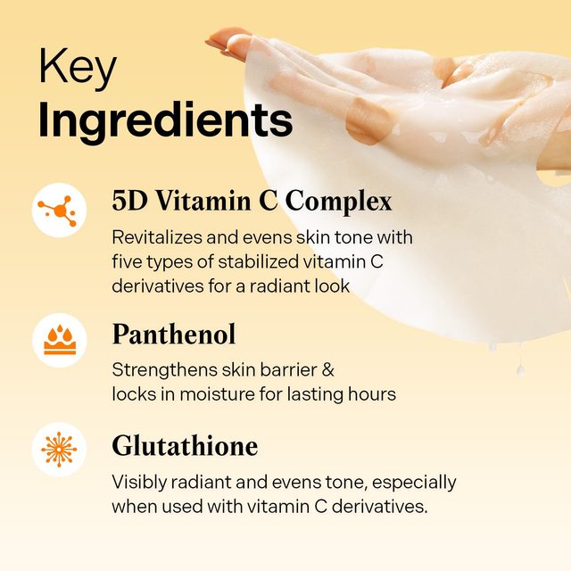 Torriden - Cellmazing Brightening Mask with Vitamin C 26ml. (Pack of 6)
