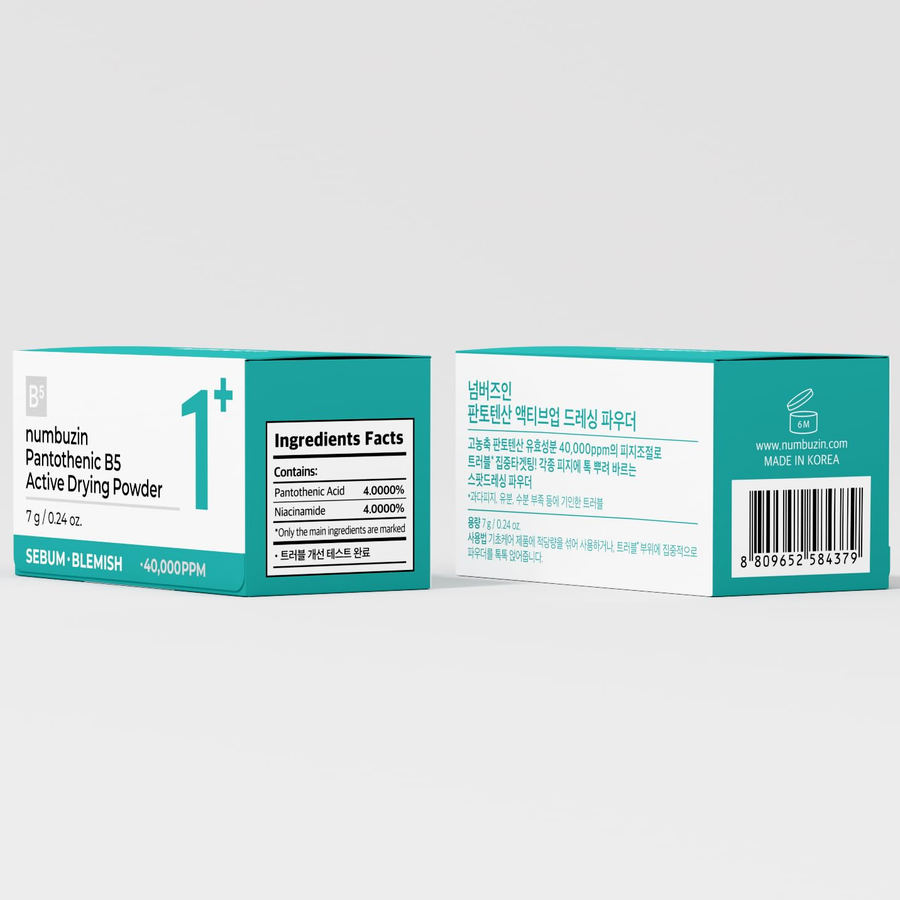 Numbuzin - No.1+ Pantothenic B5 Active Drying Powder 7g.