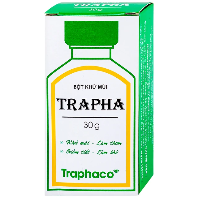 Traphaco - Trapha - Deodorant Powder Bột Khử Mùi 30g. (Pack of 3)