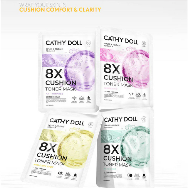 Cathy Doll - 8X Cushion Toner Mask Anti-Dark Spot 25g. (Pack of 6)