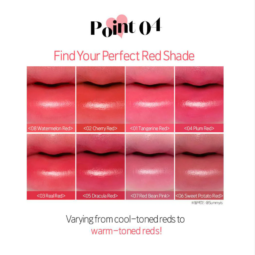 Etude - Dear Darling Water Gel Tint #01 Tangerine Red 5g.