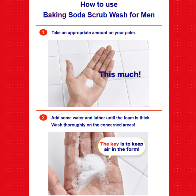 Keana Nadeshiko - Baking Soda Scrub Wash For Men 100g.