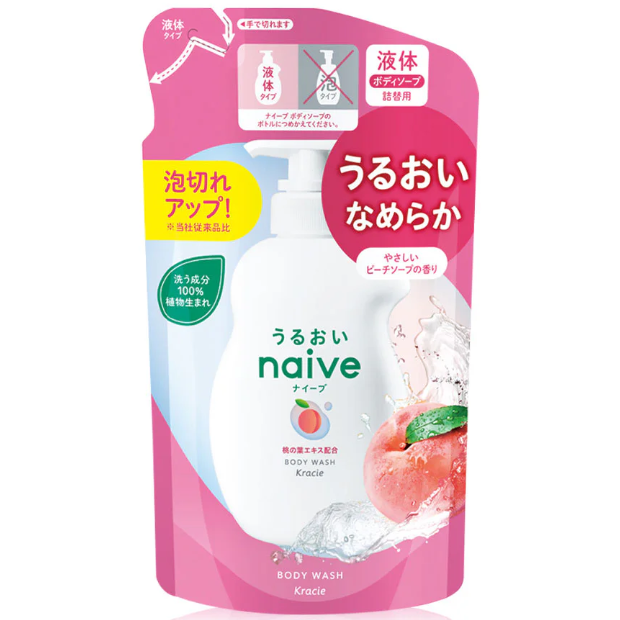 Naive - Body Wash Refill # Peach 360ml.
