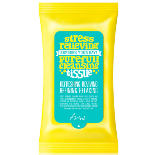 ARIUL - Stress Relieving Purefull Cleansing Tissue (Pack of 2 x 15 Sheets)