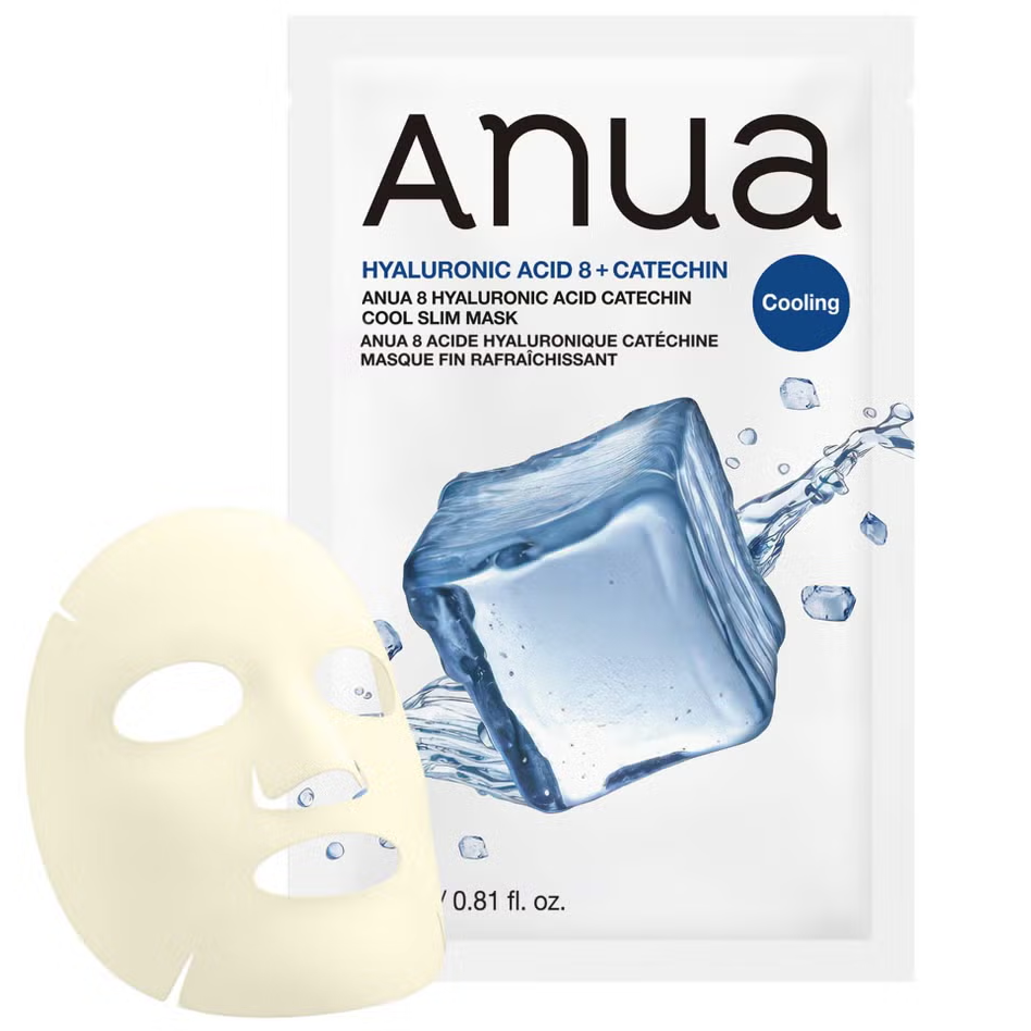 Anua - Hyaluronic Acid 8 Catechin Cool Slim Mask 23ml. (Pack of 6)