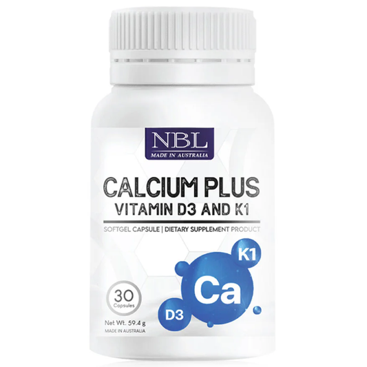 Nubolic (NBL) - Calcium Plus Vitamin D3 and K1 (30 Capsules)