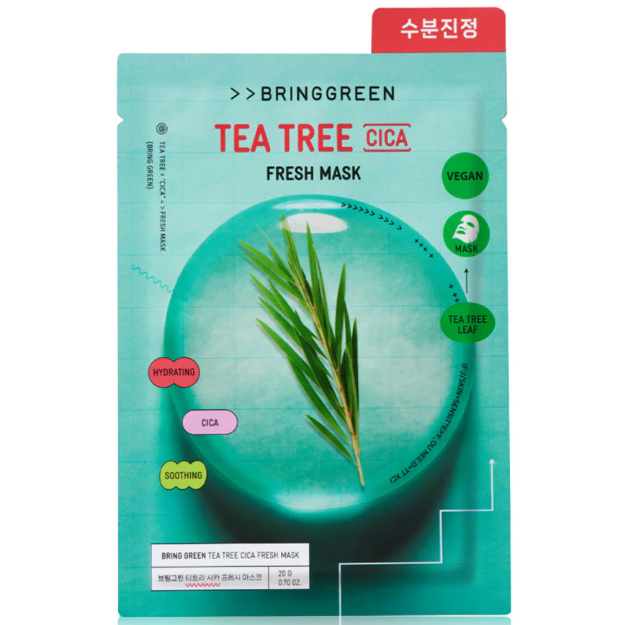 Bringgreen - Tea Tree Cica Fresh Mask 20g. (Pack of 3)