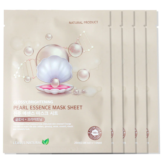 Leaves Natural - Pearl Essence Mask Sheet 25ml. (Pack of 5)