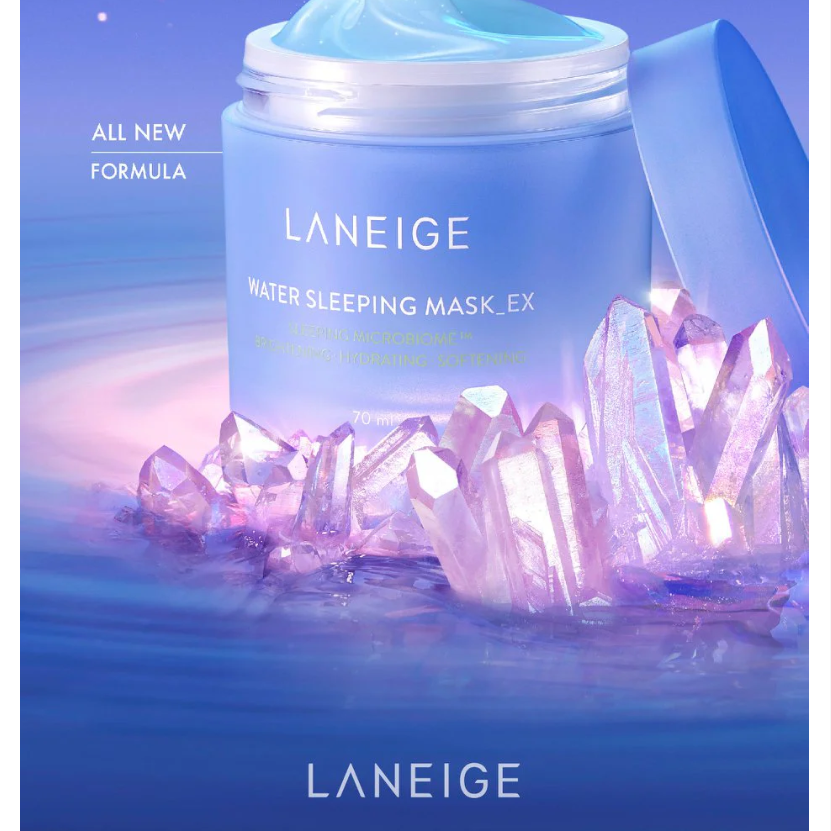 Laneige - Water Sleeping Mask EX Sleeping Microbiome, Brghtening, Hydrating and Softening 70ml.