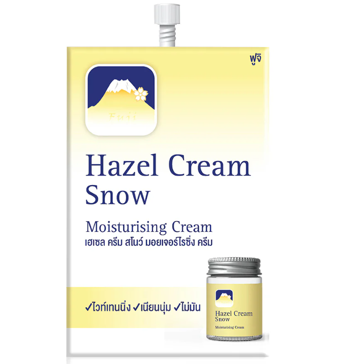 Fuji Cream - Hazel Cream Snow Moisturising Cream 8g. (Pack of 3)