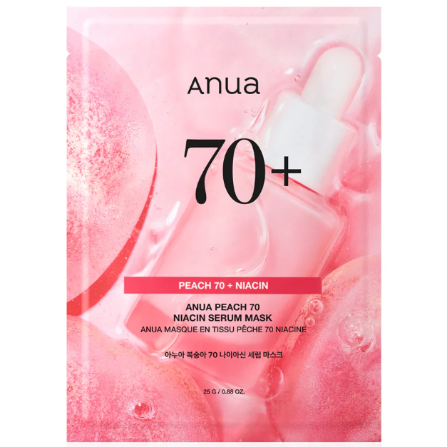 Anua - Peach 70+ Niacin Serum Mask 25ml. (Pack of 6)
