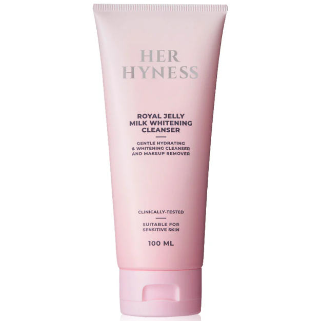Her Hyness - Royal Jelly Milk Whitening Cleanser, Gentle Hydrating & Whitening Cleanser and Makeup Remover 100ml.