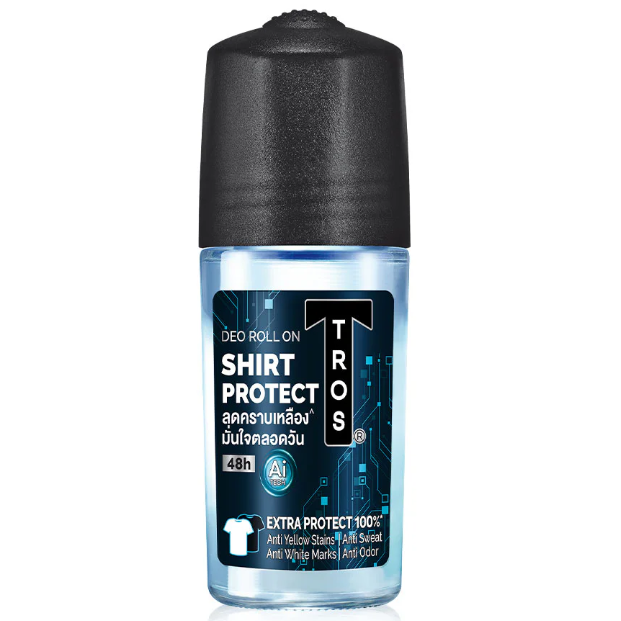 TROS - AI Shirt Protection Deo Roll On 45ml. (Pack of 3)