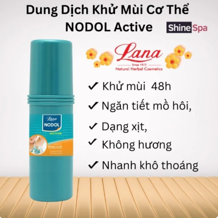 Lana - Nodol Active Dung Dịch Khử Mùi Cơ Thể Deodorant Spray 80ml.