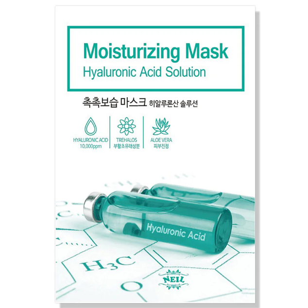 Neil - Moisturizing Hyaluronic Acid Solution Mask 22g. (Pack of 6)