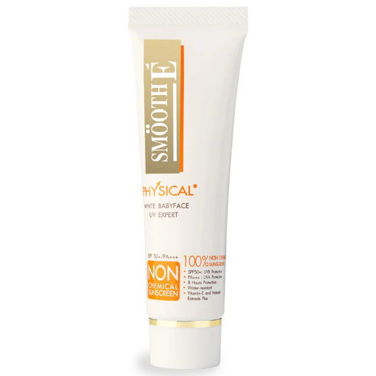 Smooth E - Beige Physical White Babyface SPF50+/PA+++ UV Expert 15g.