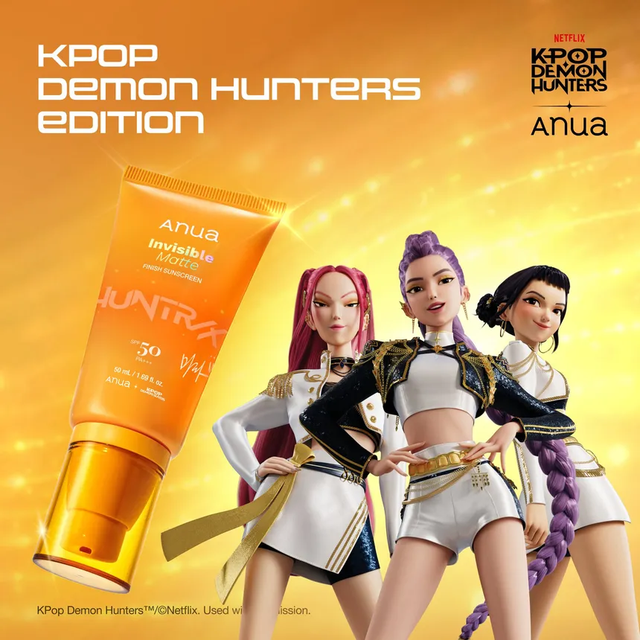 Anua - Kpop Demon Hunters Invisible Matte Finish Sunscreen 50ml.