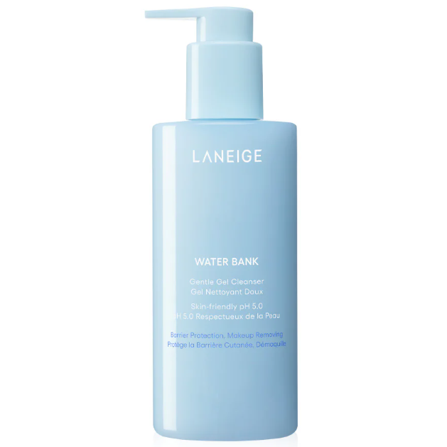 Laneige - Water Bank Gentle Gel Cleanser, Skin Friendly pH 5.0, Barrier Protection, Makeup Removing 250ml.