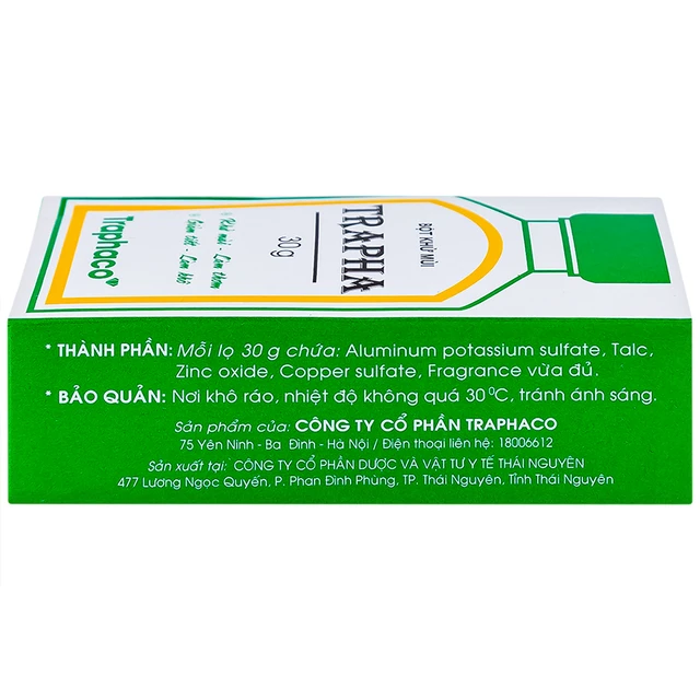 Traphaco - Trapha - Deodorant Powder Bột Khử Mùi 30g. (Pack of 3)