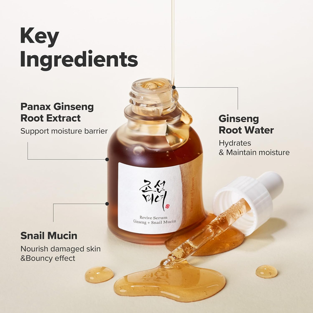 Beauty of Joseon - Revive Serum Ginseng + Snail Mucin 30ml.