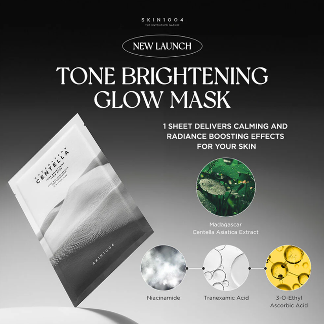 SKIN1004 - Tone Brightening Glow Mask 23ml. (Box of 5 Sheets)