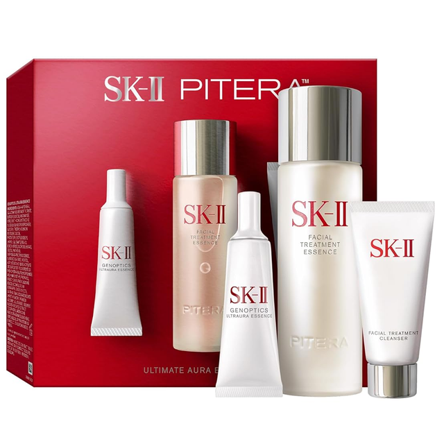 SK-II - Bundle: 1x Genoptics Infinitaura Essence 10ml. + 1x Facial Treatment Essence 75ml. + 1x Facial Treatment Gentle Cleanser 20g.