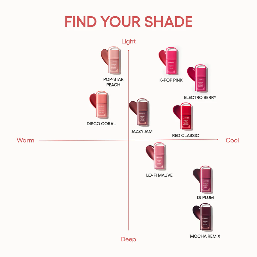 Laneige - Juicepop Box Lip Tint #4 Disco Coral 4.5g.