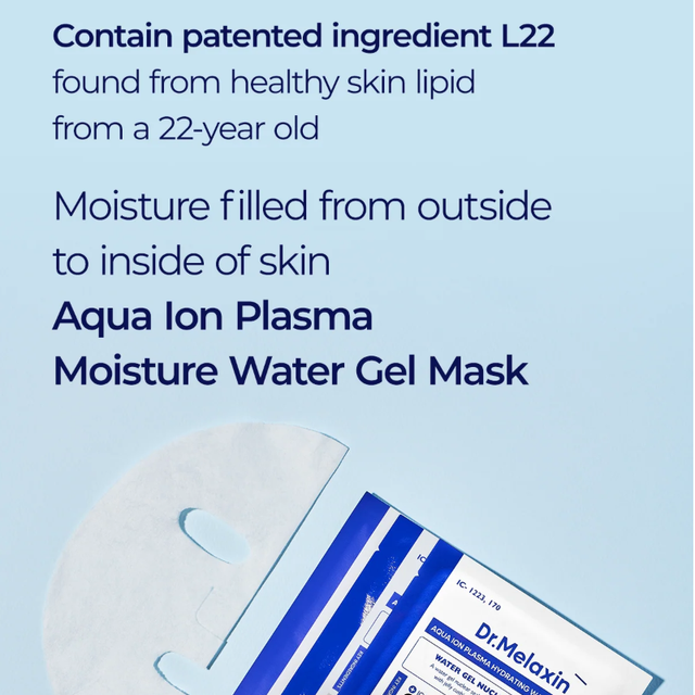 Dr.Melaxin - Aqua Ion Plasma Hydrating Water Gel Mask (5 Sheets)