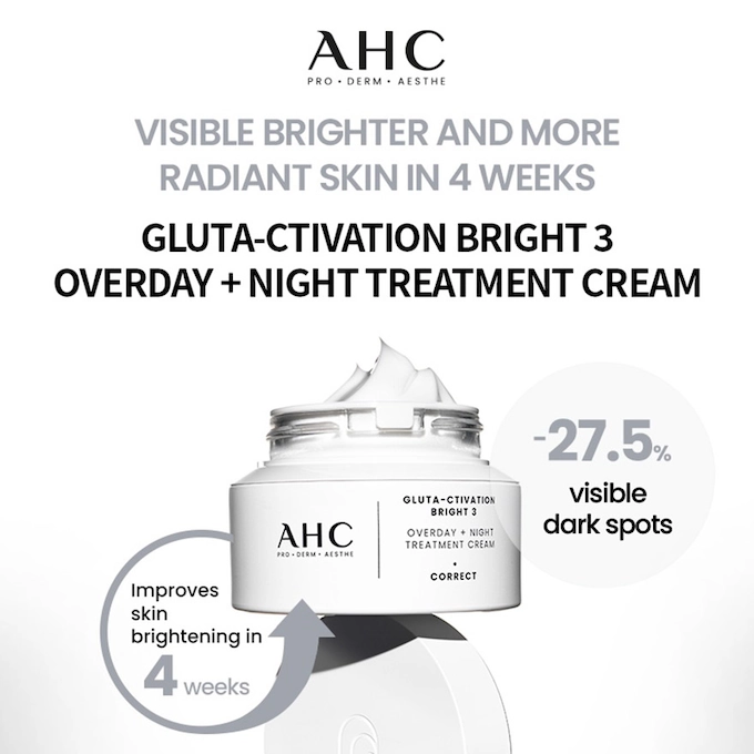 AHC - Gluta-Ctivation Bright 3 Overday + Night Treatment Cream 50ml.
