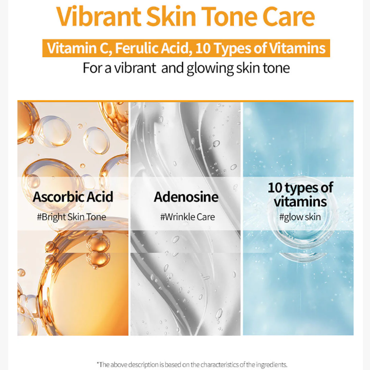 JM Solution - The Effect Vita C & Whitening Mask 24ml. (Pack of 3)
